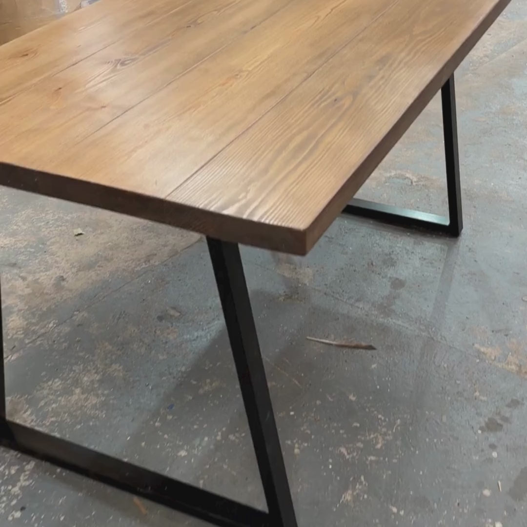 Ex Demo - 160cm x 88cm Whiskey Dining Table - Choose your legs