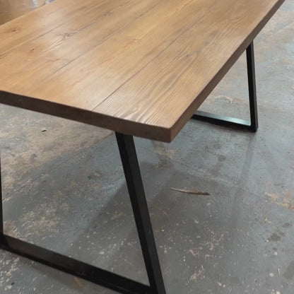 Ex Demo - 160cm x 88cm Whiskey Dining Table - Choose your legs