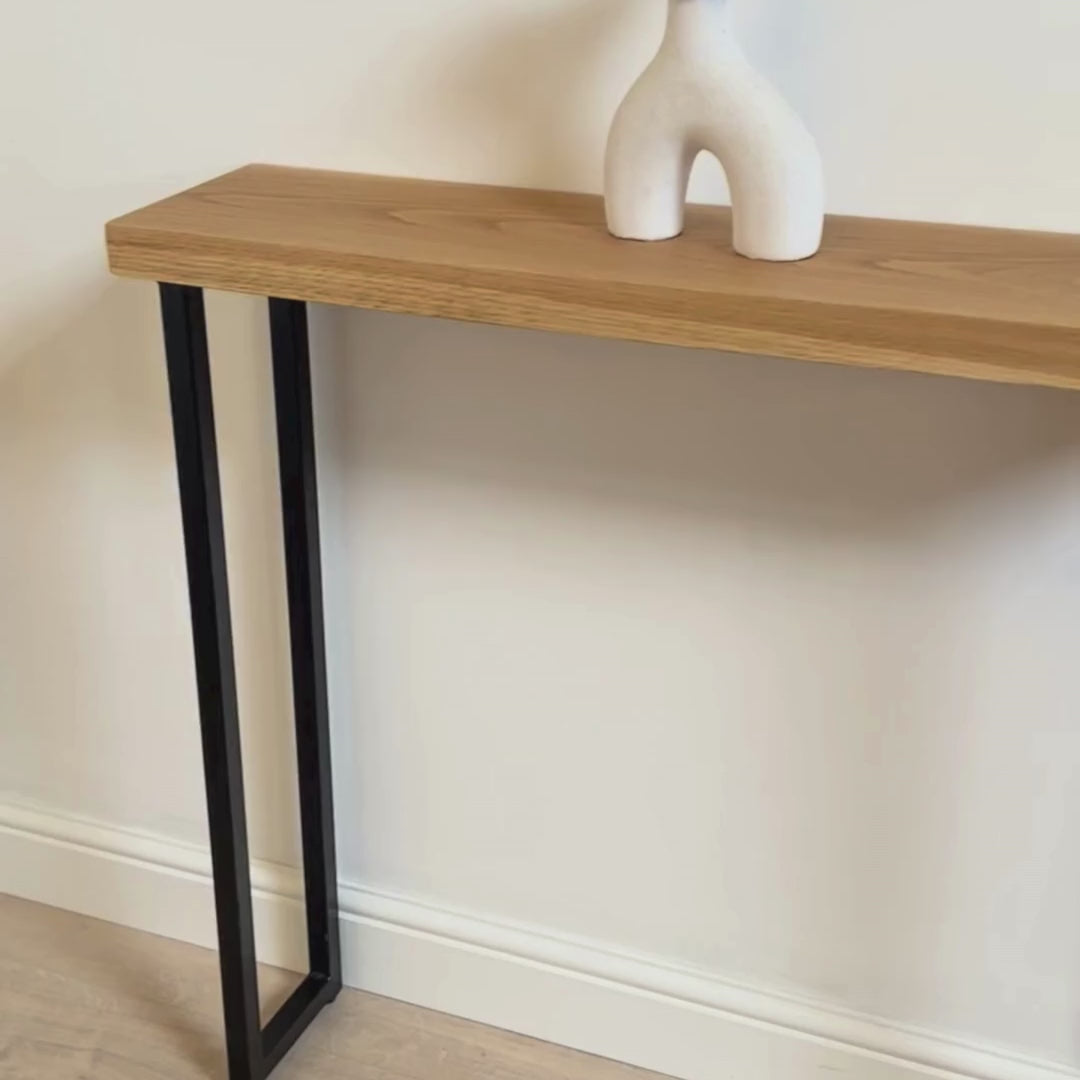 Dean - Oak Console Table - masterplankuk Shop