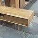 Ex Demo - Solid Oak Tv Unit - Push close doors - stained in Mist