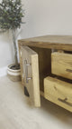 Roma Rustic TV Cabinet - With sliding drawers