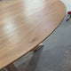 Ex Demo - Solid Oak Oval Dining table - 200cm x 100cm - Chamfered Edge