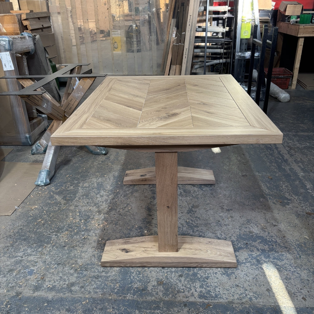 Roscel Herringbone Solid Oak Dining table