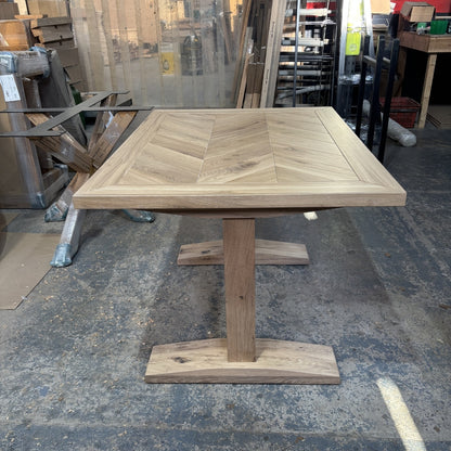 Roscel Herringbone Solid Oak Dining table
