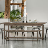 Darna Extending Dining Table - U Shape Wooden legs 