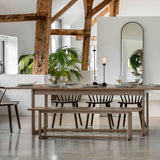 Darna Extending Dining Table - U Shape Wooden legs 