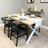 Solid Ash premium wooden Dining table. Kitchen & Dining Room Tables masterplank-shop   