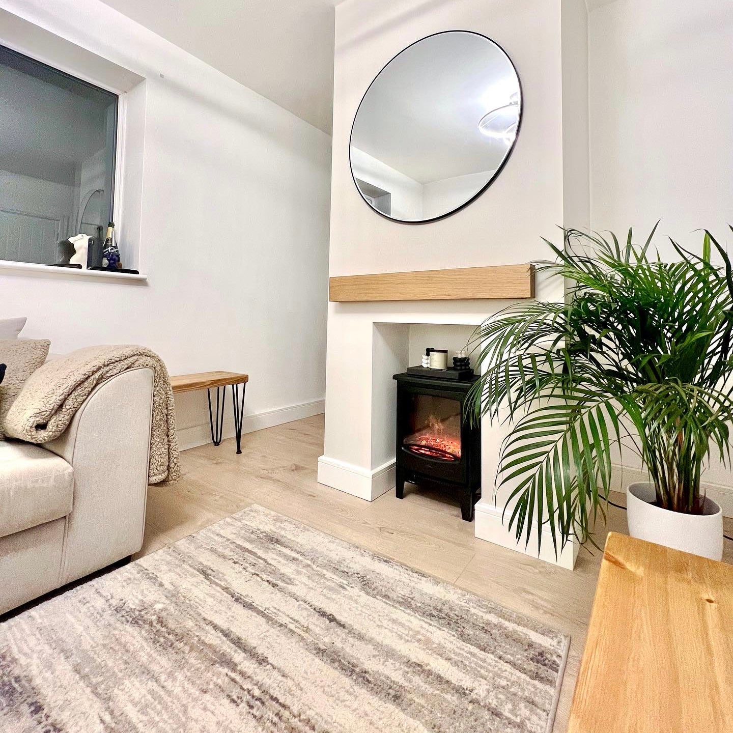 Rustic Solid Oak Beam - Mantel Piece handcrafted in the UK  Masterplank UK   