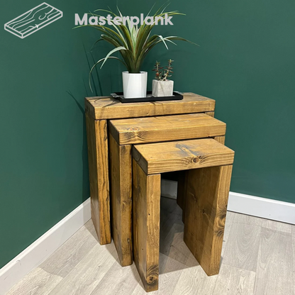 Rustic Nest Of Tables Tables Masterplank UK   