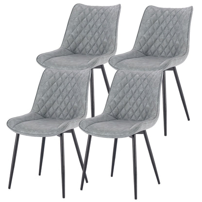 Wilcox Dining Chairs Chairs Masterplank UK Light Grey Set of 4 