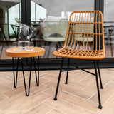 Rattan Wicker Dining Chairs - Woven rope Chairs Masterplank UK   