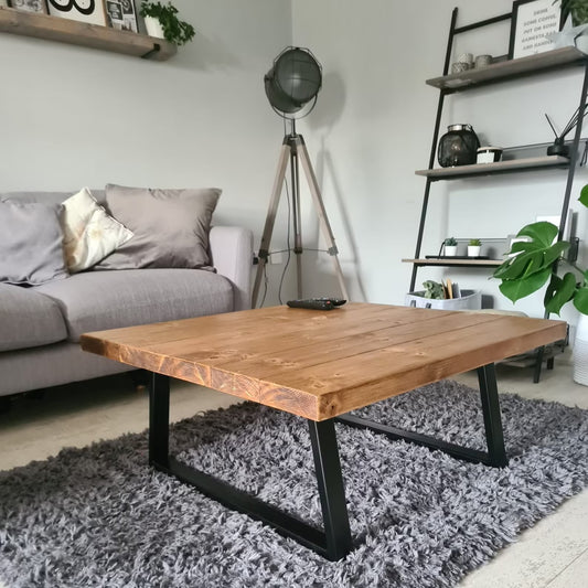 Brody Rustic Coffee Table Tables masterplank-shop   