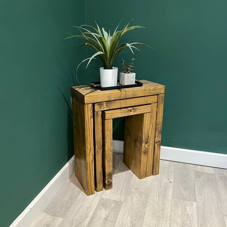 Rustic Nest Of Tables Tables Masterplank UK   