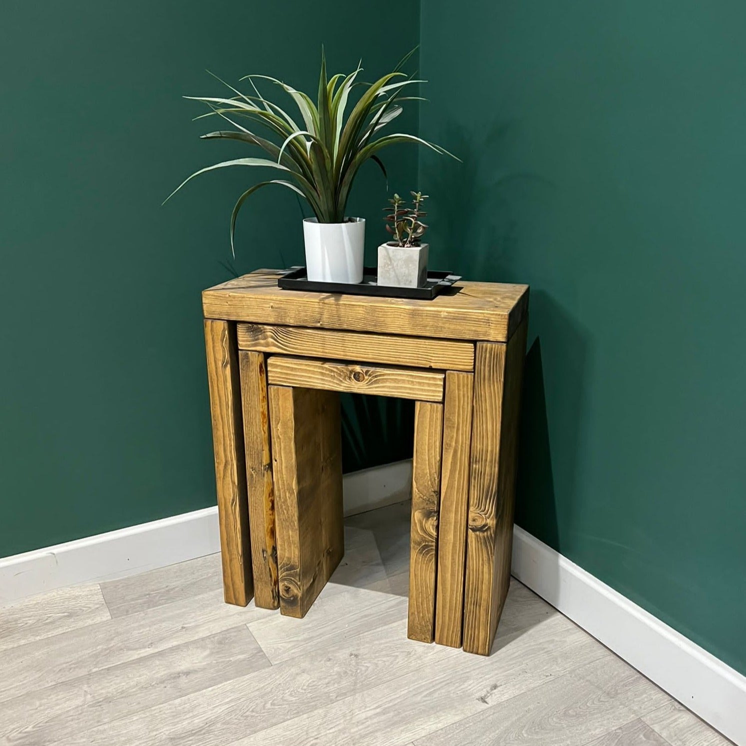 Rustic Nest Of Tables Tables Masterplank UK   