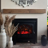 Rustic Solid Oak Beam - Mantel Piece handcrafted in the UK  Masterplank UK   