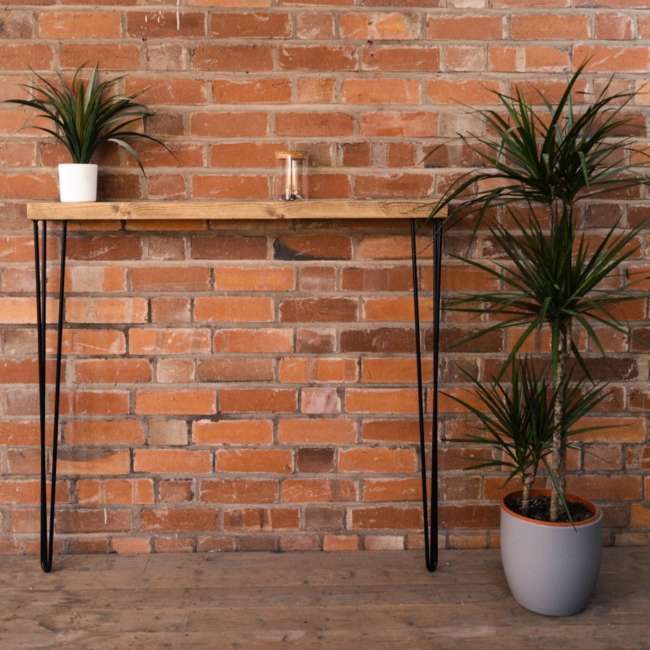 Rustic Wooden Radiator Shelf &amp; Console Table handcrafted in the UK Shelving masterplank-shop   