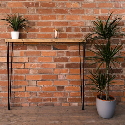 Rustic Wooden Radiator Shelf &amp; Console Table handcrafted in the UK Shelving masterplank-shop   