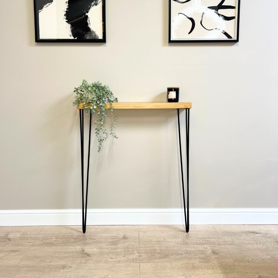 Rustic Wooden Radiator Shelf &amp; Console Table handcrafted in the UK Shelving masterplank-shop   