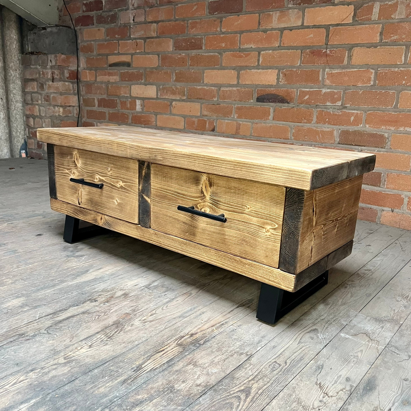 Bennett Rustic TV Unit Tables masterplank-shop   